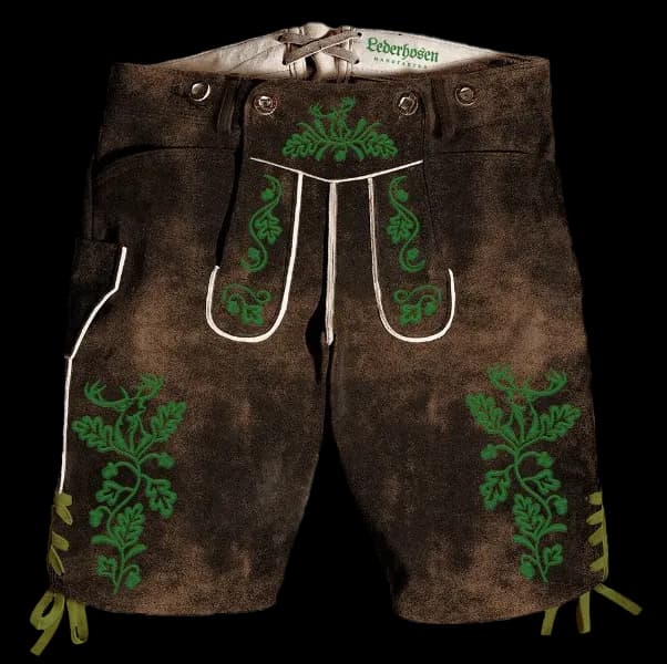 Hirschlederhosen mit personalisierten Stickereien